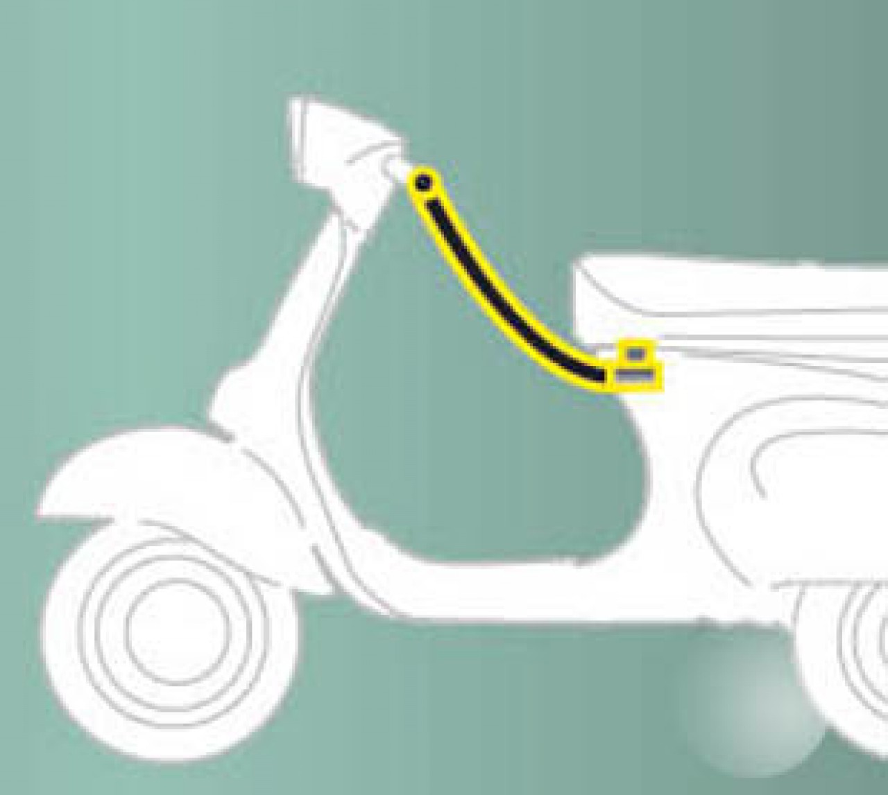 Origineel anti-diefstal apparaat Piaggio ZIP II 2011 - 2013