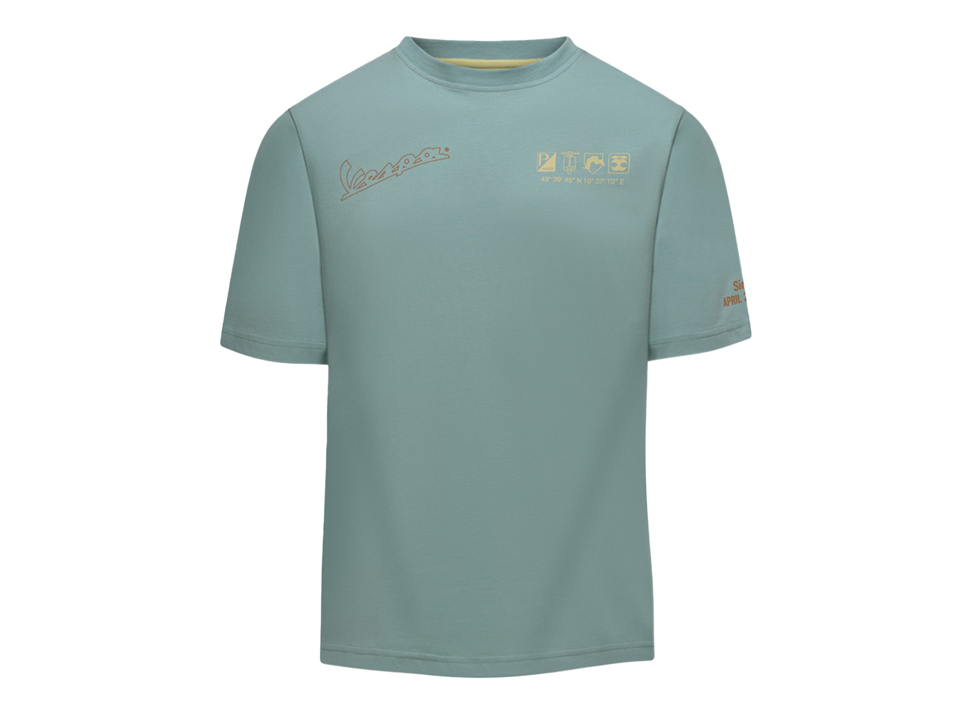 Vespa T-shirt Oorsprong groen DEC collectie