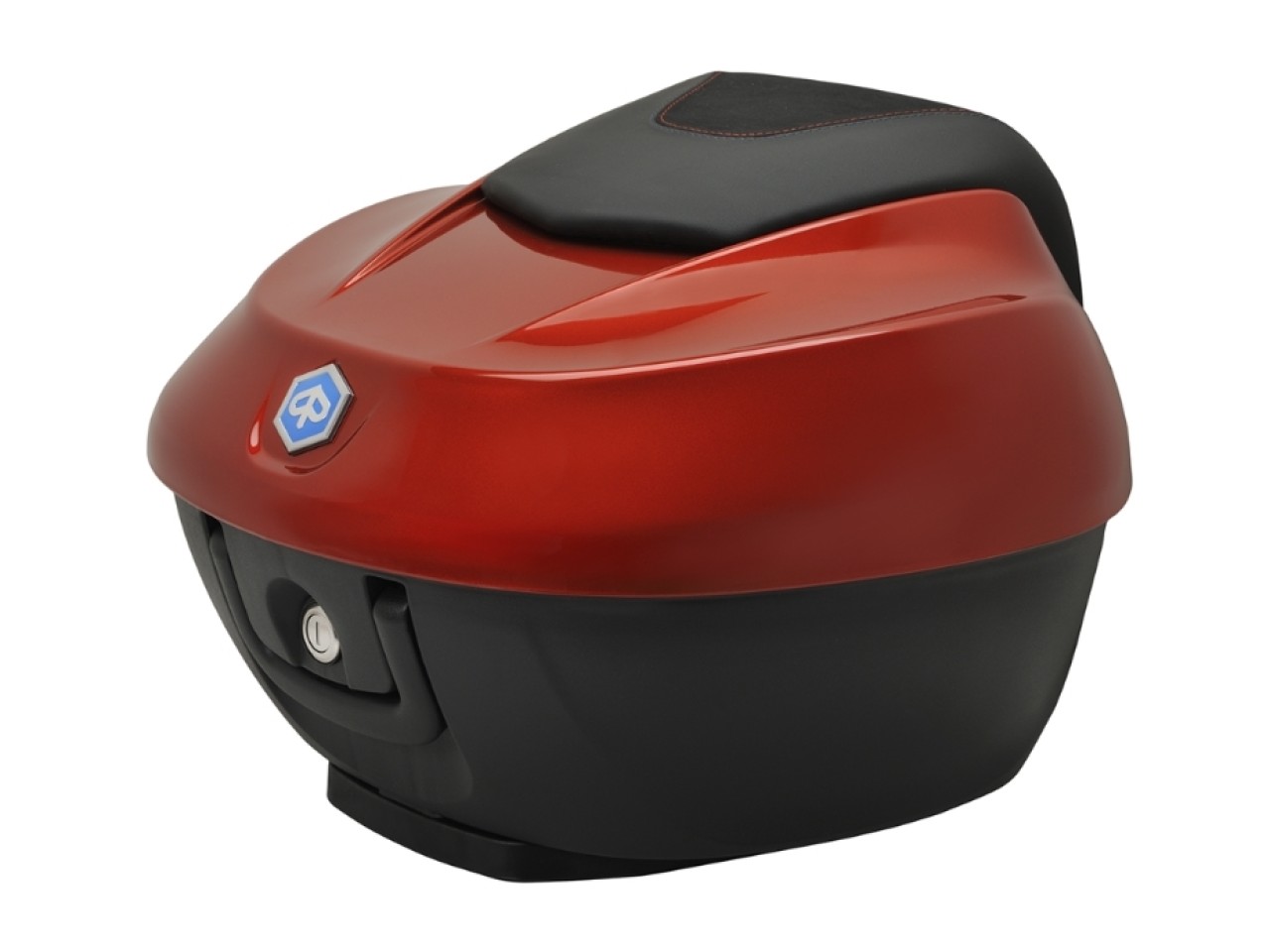 Topkofferset 36 l. oranje metallic A12 Origineel Piaggio voor Beverly HPE (incl. montageplaat)