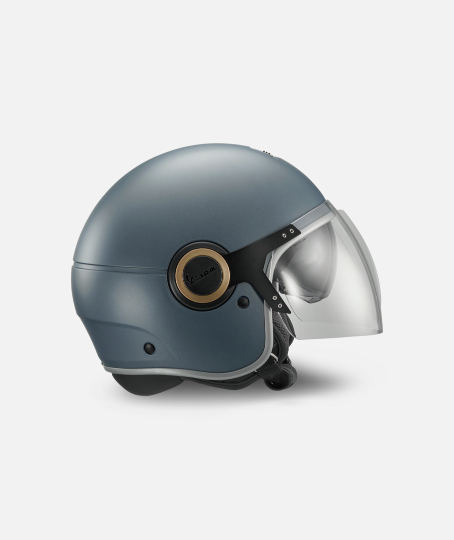 Vespa jethelm Officina 8 matblauw - L