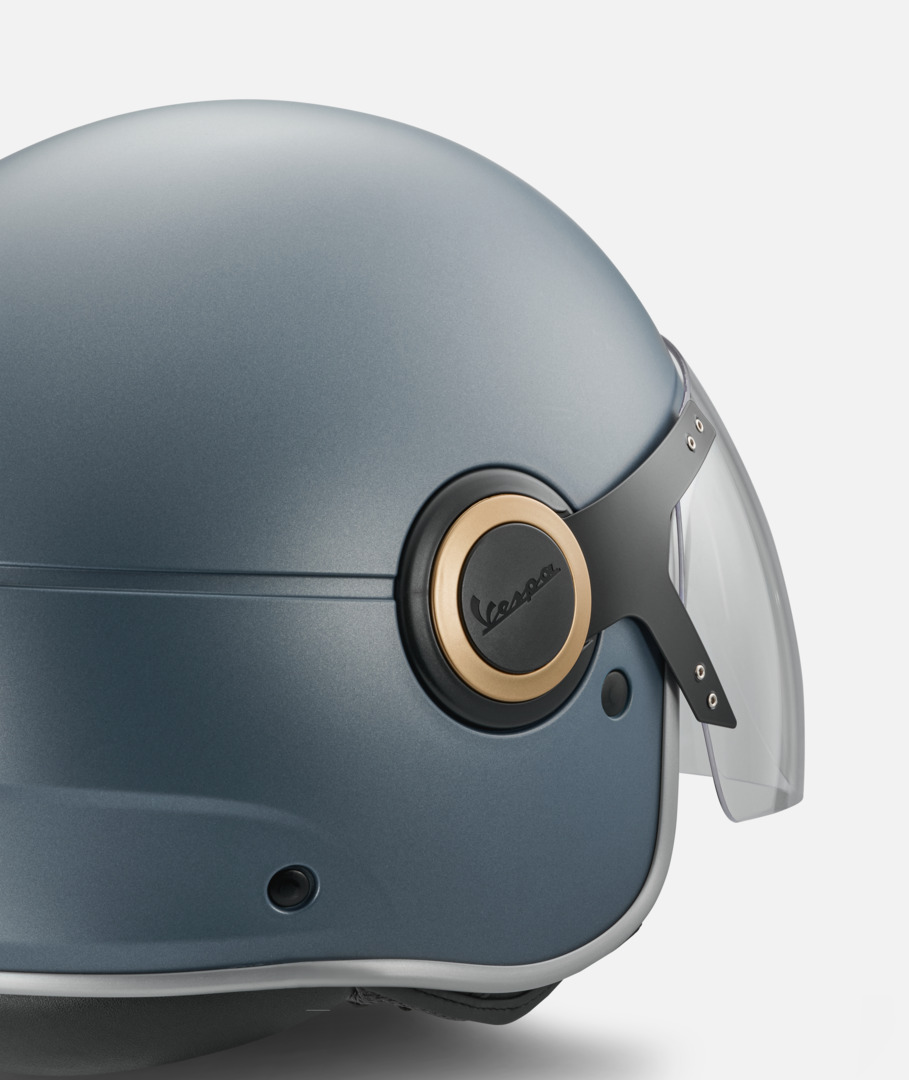 Vespa jethelm Officina 8 matblauw - L