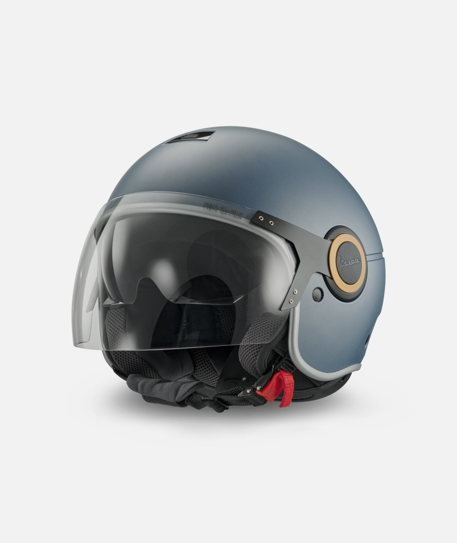 Vespa jethelm Officina 8 matblauw - L
