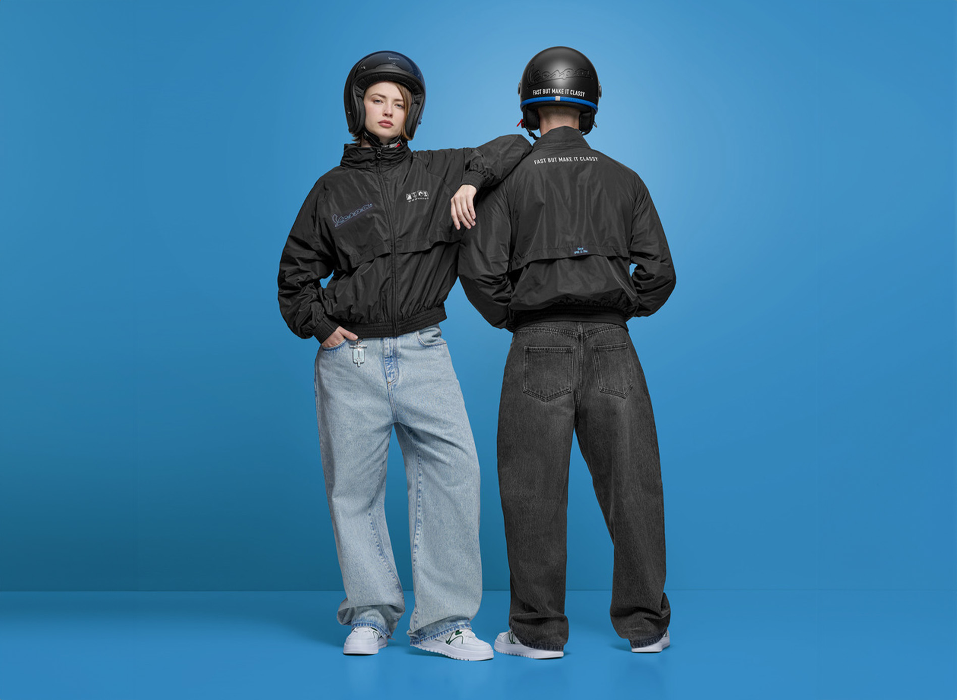 Vespa jethelm Vizier 4.0 DEC Blade zwart mat