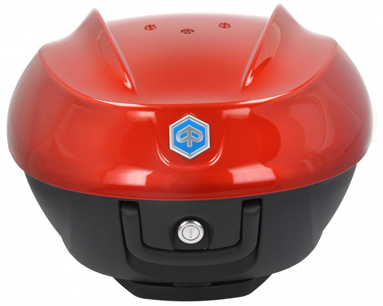 Topkofferset 36 l. oranje metallic A12 Origineel Piaggio voor Beverly HPE (incl. montageplaat)