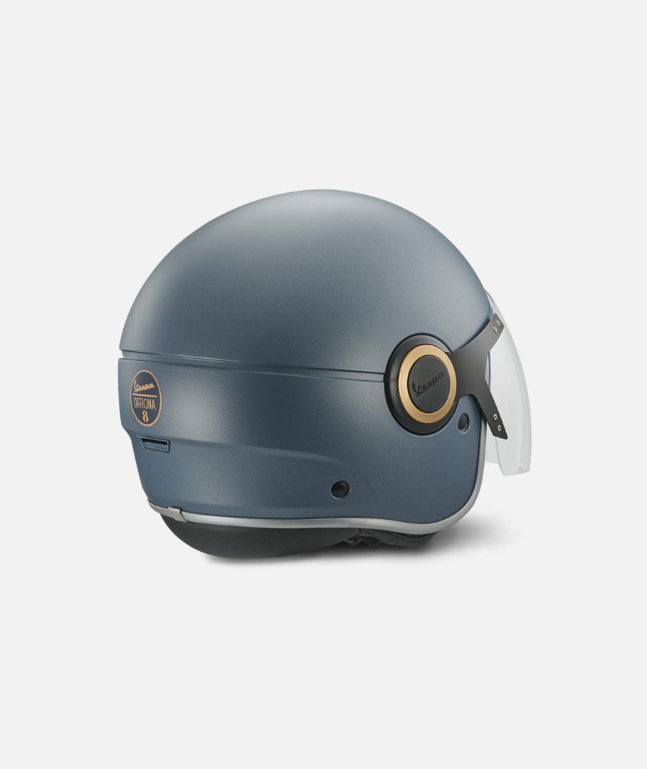 Vespa jethelm Officina 8 matblauw - L