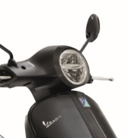 Koplamp Frame Lamp Ring Vespa GTS 2019 - Zwart Glimmend