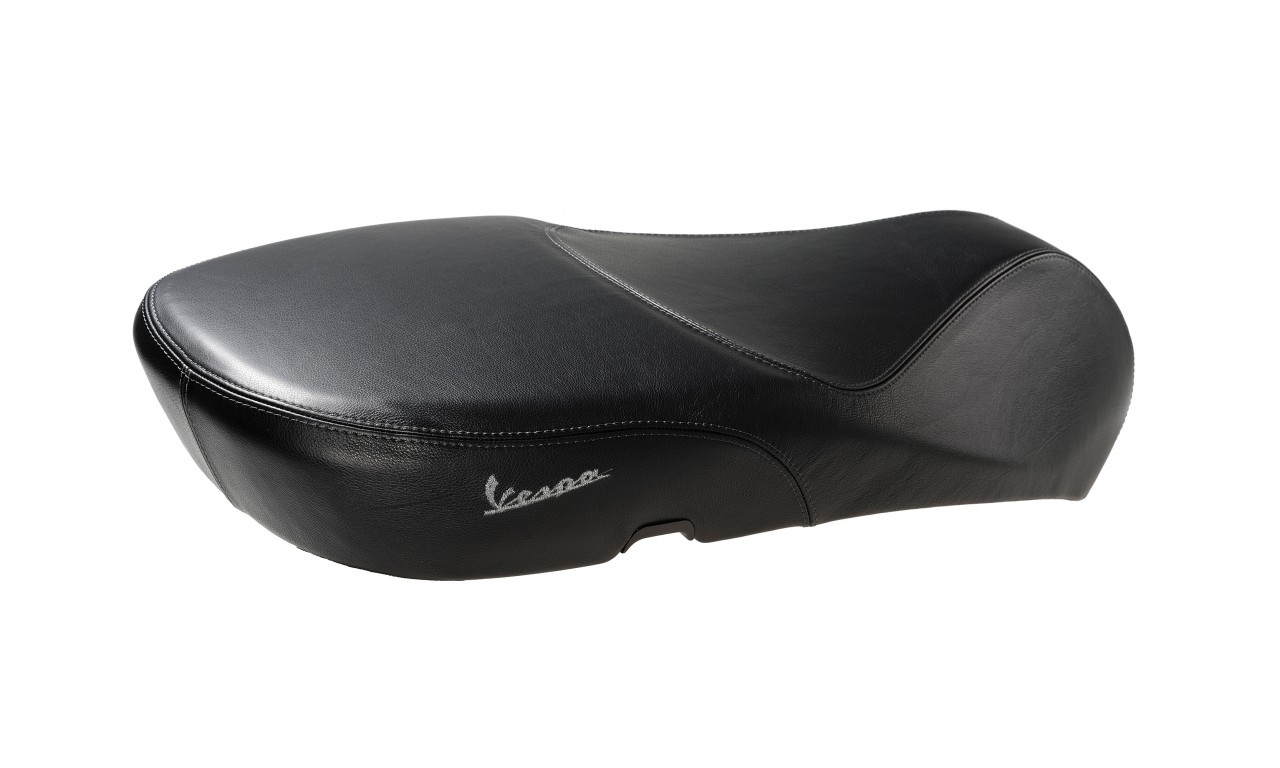 Originele Vespa echt lederen zetel voor Vespa Primavera / Sprint zwart