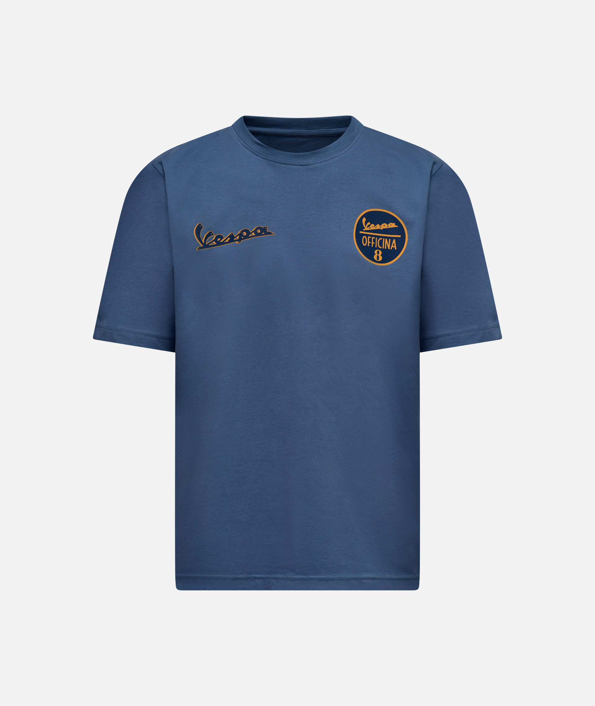 Vespa T-shirt Officina 8 blauw